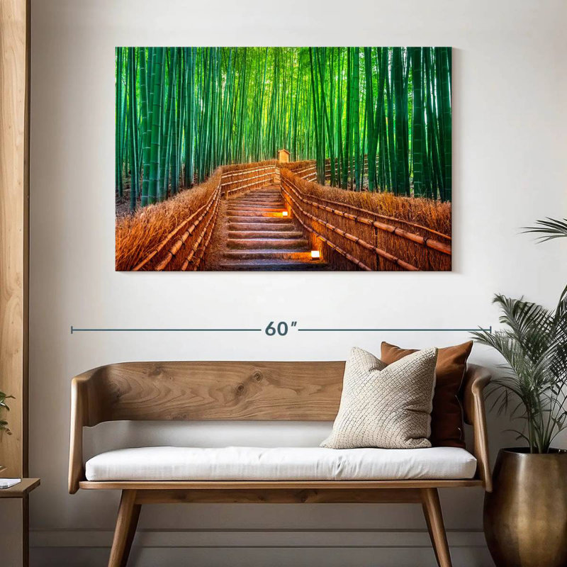 Forêt de bambous à Kyoto, H 32 po x l 48 po