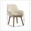 Fauteuil d'appoint contemporain en tissu Tuchico, gris-1395885676