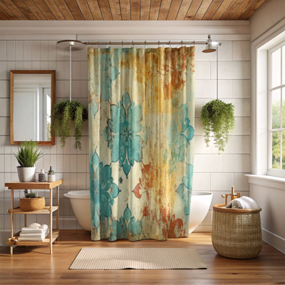 Rideau de douche Retro Mosaic