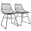 45.72cm H Metal Slat Back Side Chair-983101311