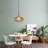 Luminaire suspendu en laiton 1 lumière Salicia-2930044