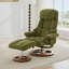 Fauteuil inclinable ergonomique avec repose-pieds, méridienne moderne pivotante à 360 ° avec repose-pieds, tissu chenille, massage par vibration à 5 points, siège chauffant et dossier réglable à 140 °