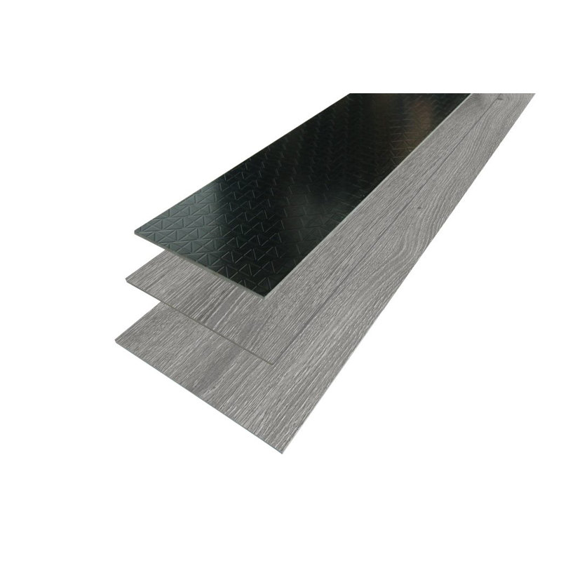 GRIPTECH-PRO 28 Mil LooseLay Vinyl Planks, 5MM Europea, Silver