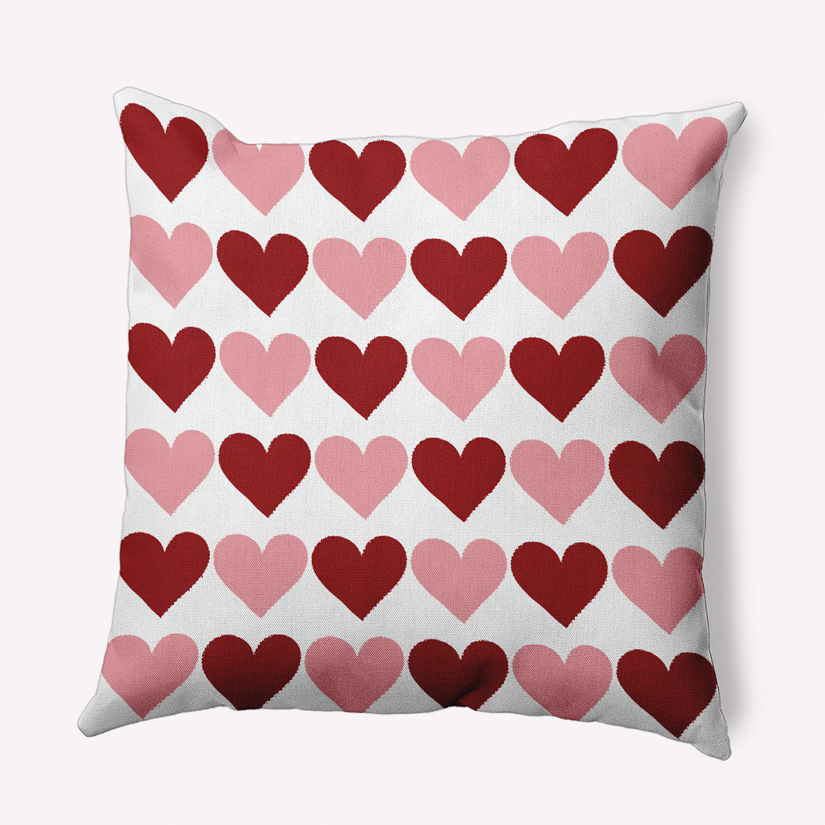 Red Throw Pillow Cases Festive Polylester Linen Kisses Hugs One