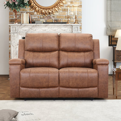 3-Piece Vegan Leather Reclining Living Room Set