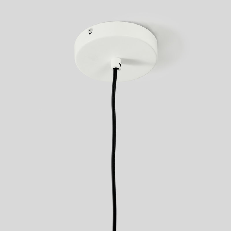 Quaid 1-Light Woven Pendant, White