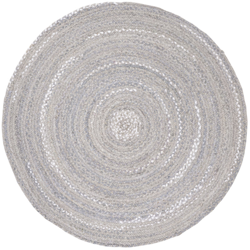 Cotton Hand Woven Area Rug, Round 122 cm