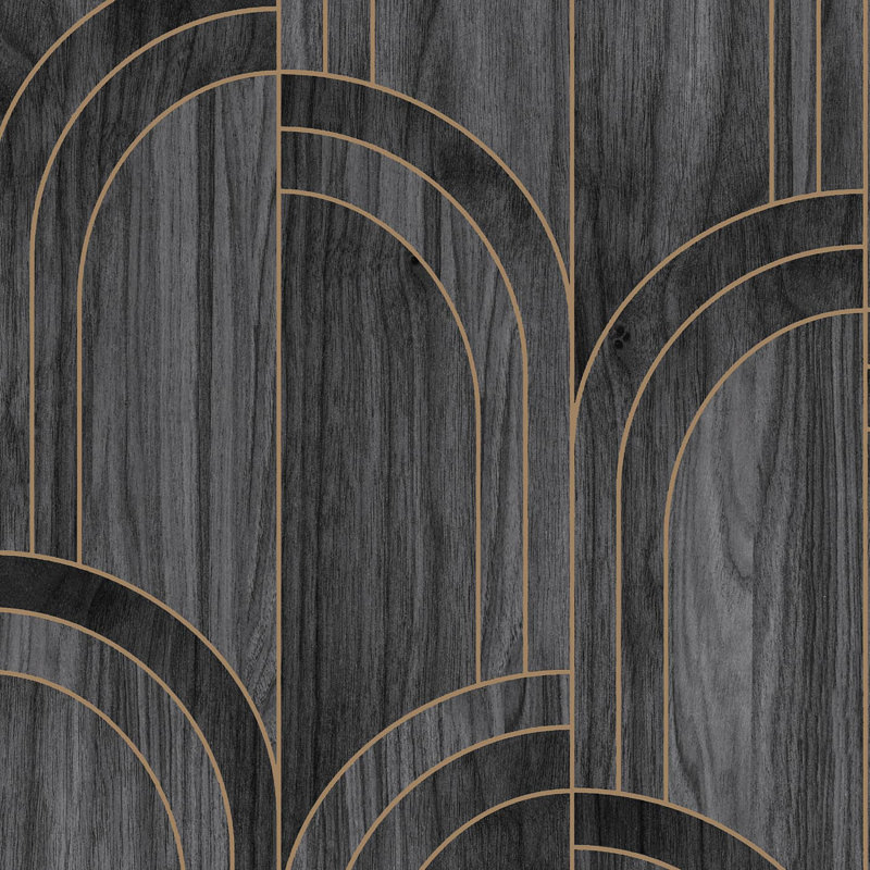 Sublime Brick Vinyl Metallic Wallpaper Double Roll, Black