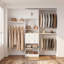 Ensemble de rangement pour garde-robe de 86,61 po de largeur avec 2 tiroirs et miroir