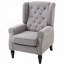 Fauteuil d'appoint capitonné