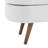 Ottoman Oval Storage Bench,Rubber Wood Legs,White(43.5"X16"X16")-1409445969-1409445970