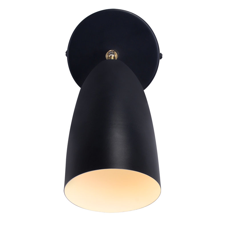 Shumena Armed Sconce, Matt Black