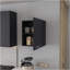 Armoire murale So-Hi en mélamine avec une porte, noir-1101922350