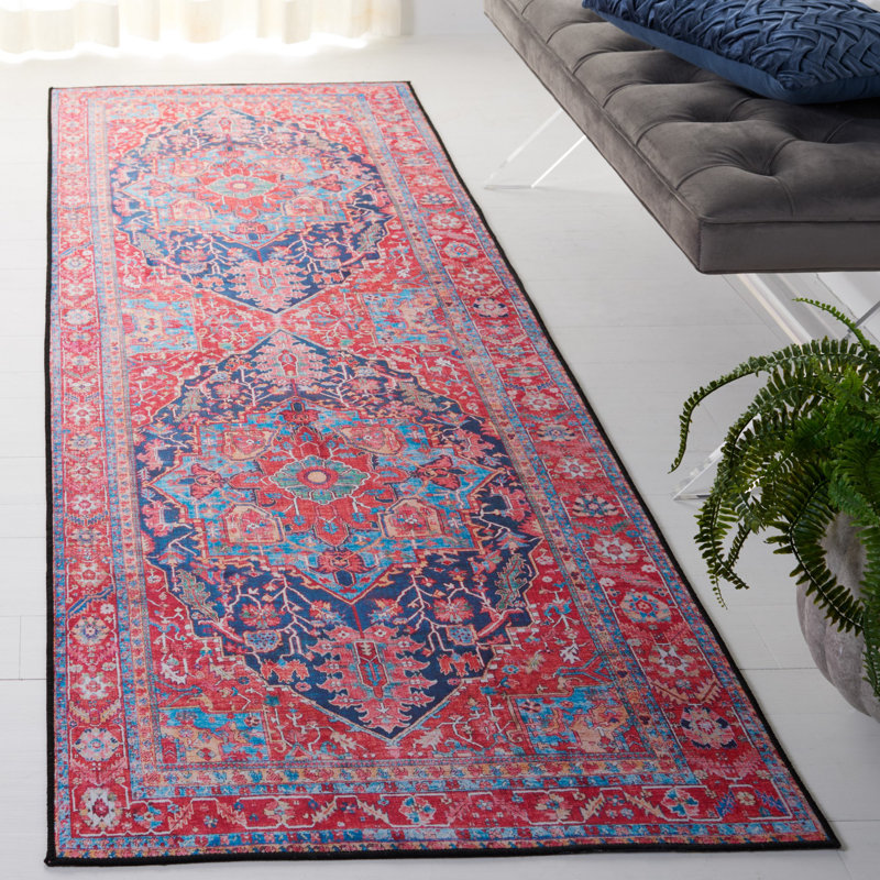 Iorgo Performance Machine Washable Oriental Rug, Runner 2'6" x 14'