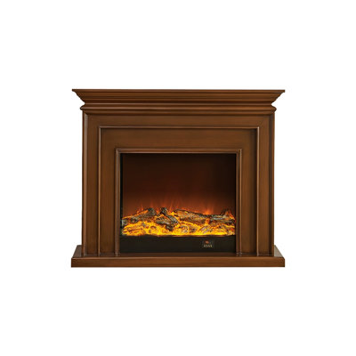 Solid + Manufactured Wood Freestanding Fireplace