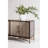 Sideboard with Solid Wood Frame and Shagreen-Style PU