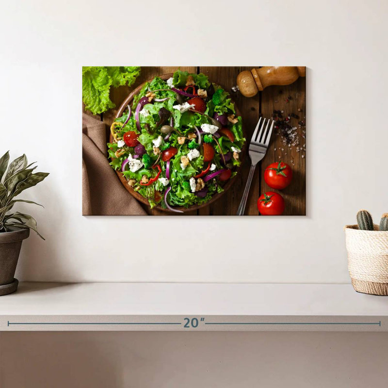 Yarlin Lettuce And Radicchio Salad, 8" H x 12" W