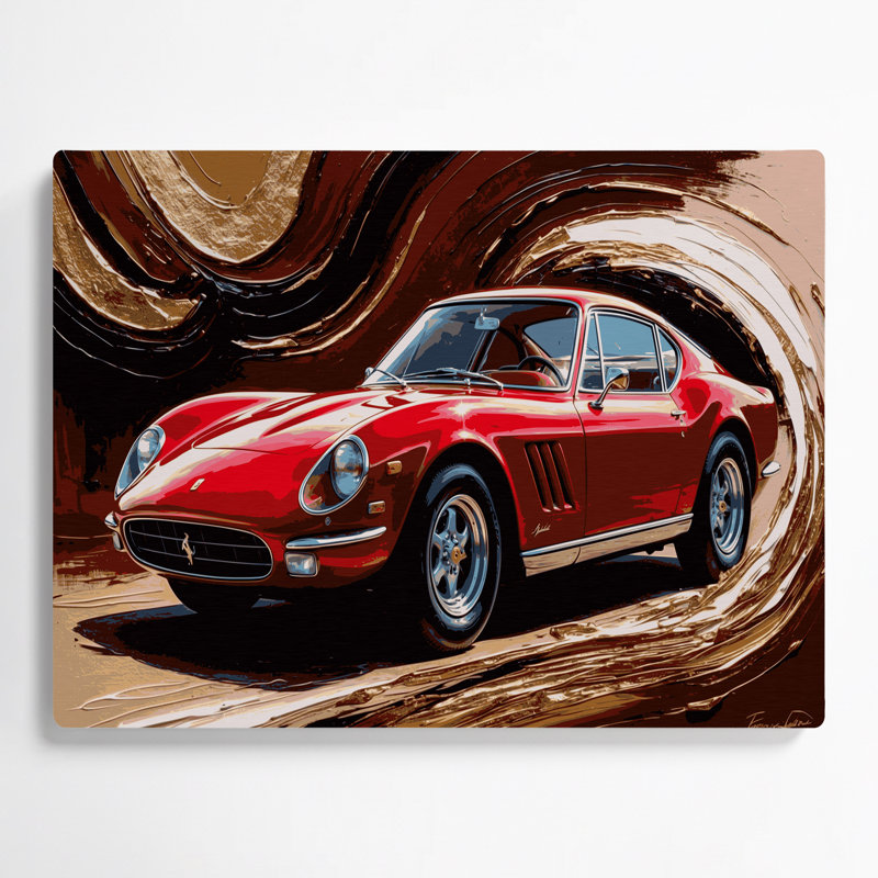 Transport, art de voiture exotique de luxe, H 20 po x l 24 po