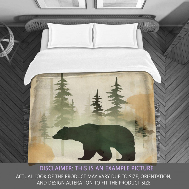 Deden Bear Forest Polyester Comforter, King Comforter