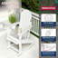 Ensemble de 2 chaises berçantes surdimensionnées toutes saisons Adirondack-1531553941