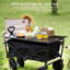 Wagon de camping pliant pliant avec frein