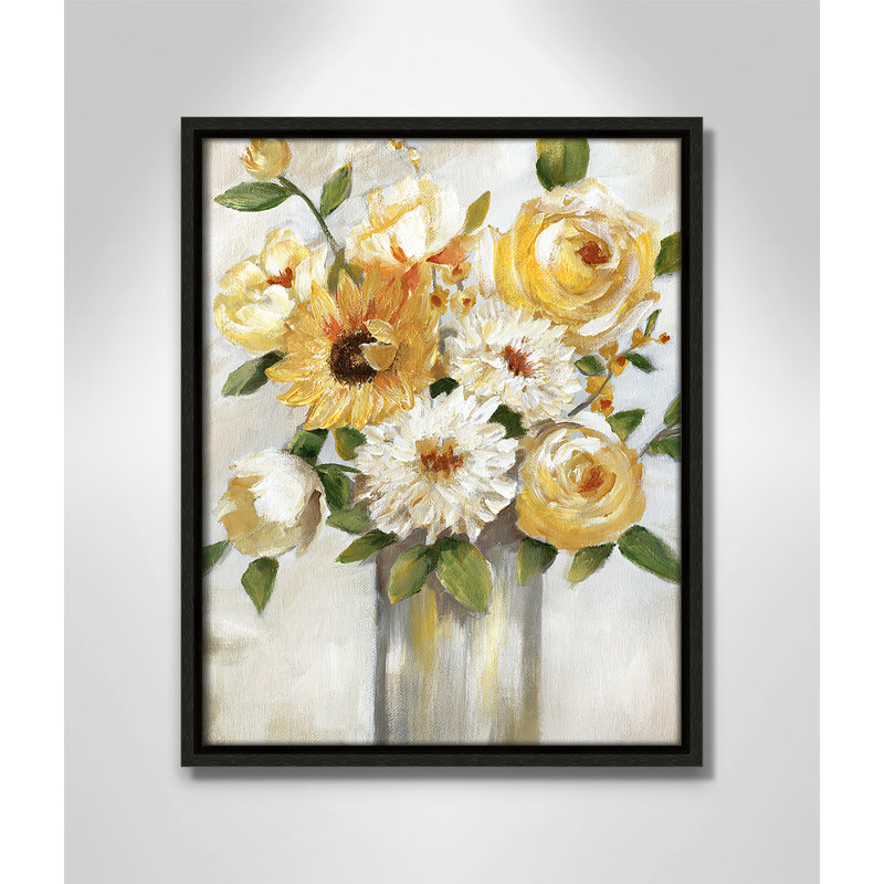 «Sunshine Bouquet Print» par Nan, Espresso, H 15,5 po x l 12,5 po x P 2 po