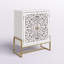 Armoire 2 portes Simms White Flower