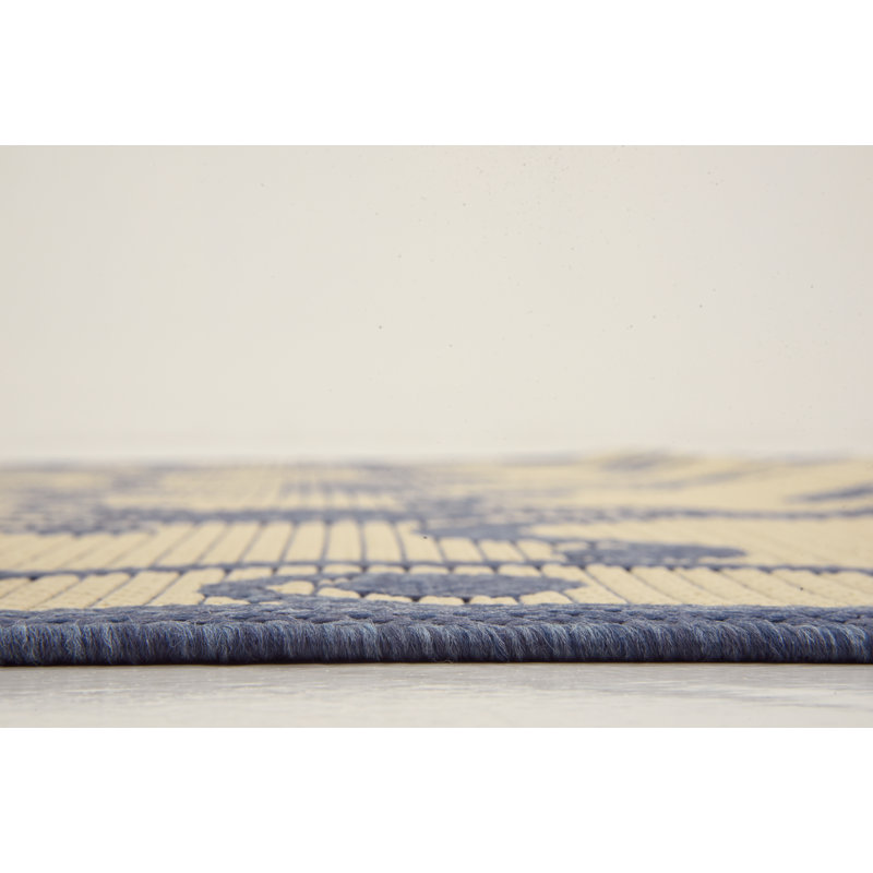 Hoyne Geometric Indoor / Outdoor Rug, Runner 2'2" x 6'1"