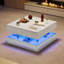 Pedestal Coffee Table with Storage-1139839842
