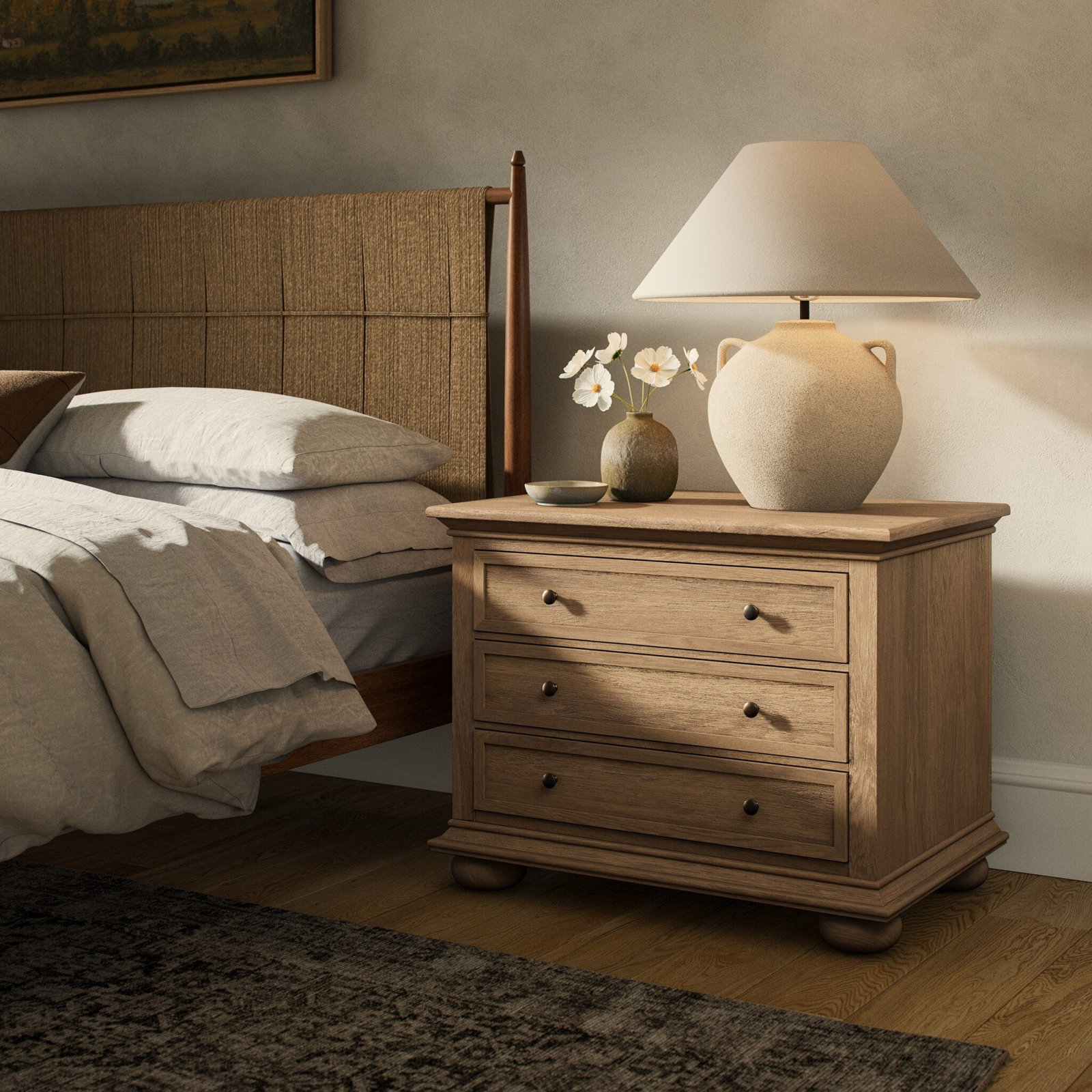 Geoffrey Nightstand, Light Brown