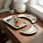 Ecara Gold Accented Silver Metal Table Tray