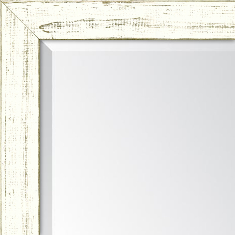 Miroir mural Chincoteague, H 31 po x l 25 po, Blanc