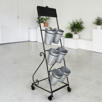Handmade Metal Barrel Planter