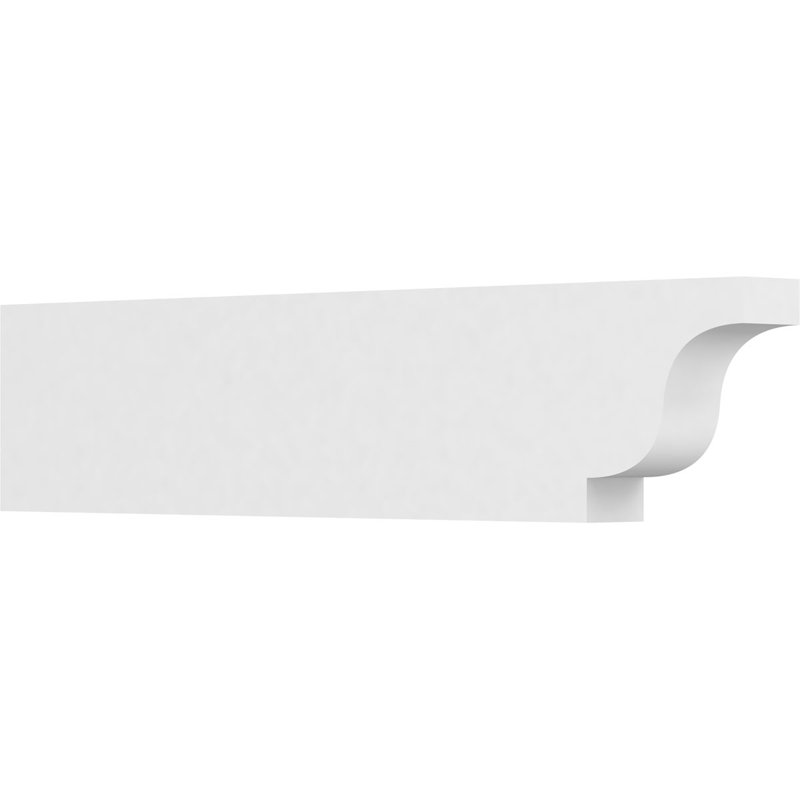 3"W x 8"H x 36"L Standard Newport Architectural Grade PVC Rafter Tail, 8"H x 3"W x 36"D