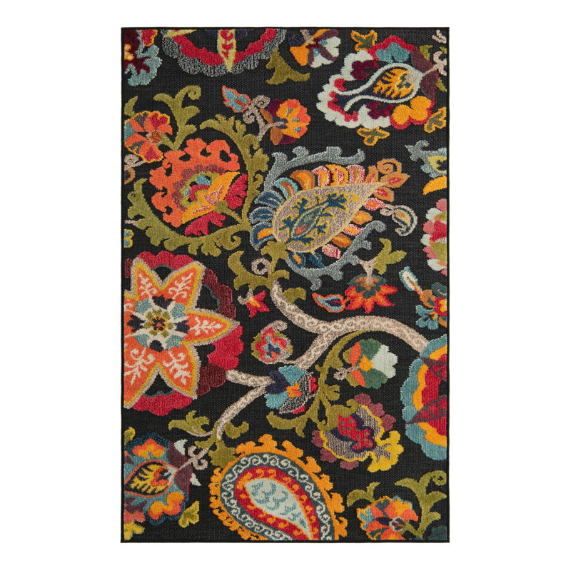 Tapis Bungalow Rose Nahla Caimin, Rectangle 4 pi 1 po x 6 pi 1 po