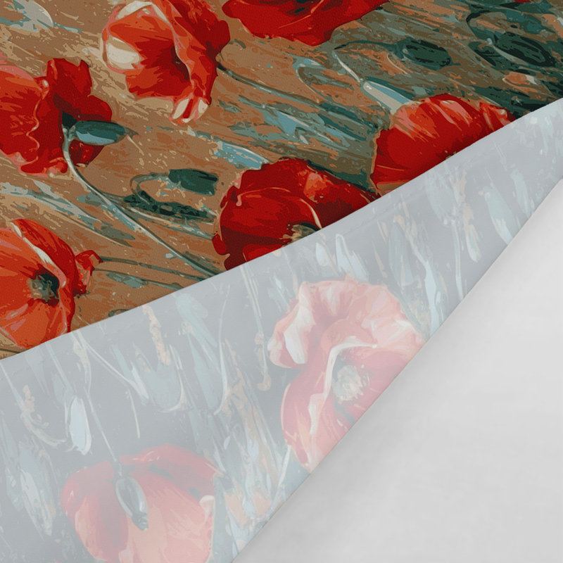 Tapisserie murale «Botanical Poppies», 68 po x 80 po