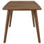 Table de salle à manger rectangulaire en noyer naturel