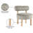 Ambre Vegan Shearling Fabric Upholstered Accent Chair-2026731441-2026731440