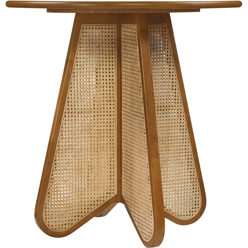 Table à hauteur de comptoir Butterfly, H 36,25 po x L 36,25 po x l 36,25 po, Brun / Naturel