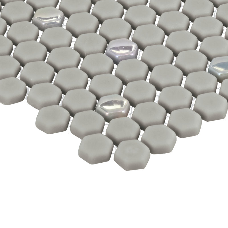 Mini mosaïque en verre hexagonale pour mur et plancher de 5/8 po Starcastle (ensemble de 15), Supernova