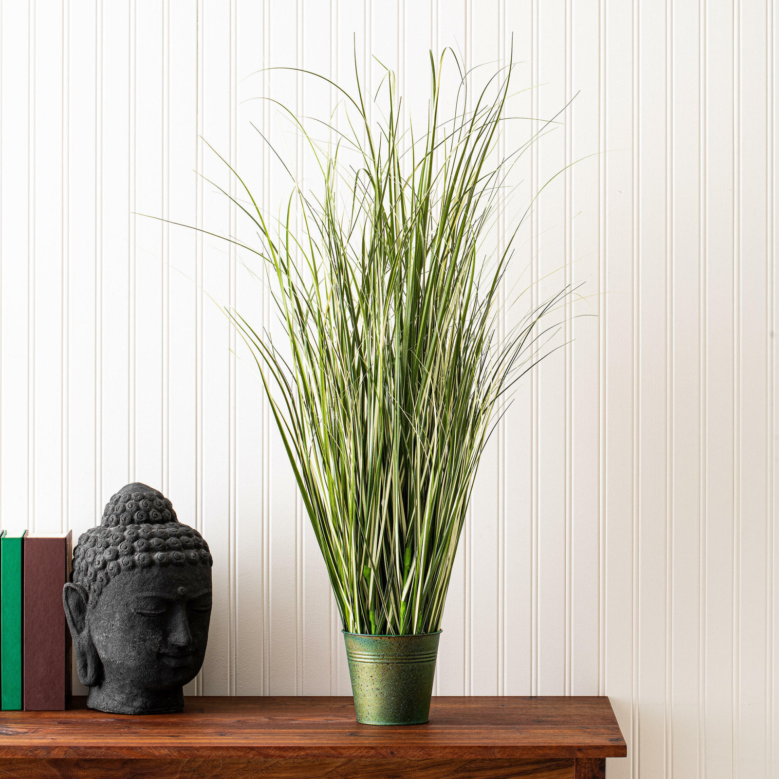 Grass Plant in Pot, 37" H x 23" W x 23" D