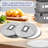 China Storage Containers For 12 Place Setting With Two Plate Bags, 5 Pcs Hard Shell Quilted China Storage Cases,Grey