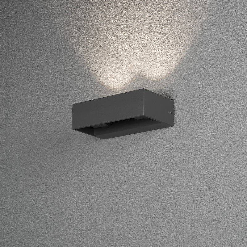 Monza Anthracite Integrated LED Outdoor Flush Mount
