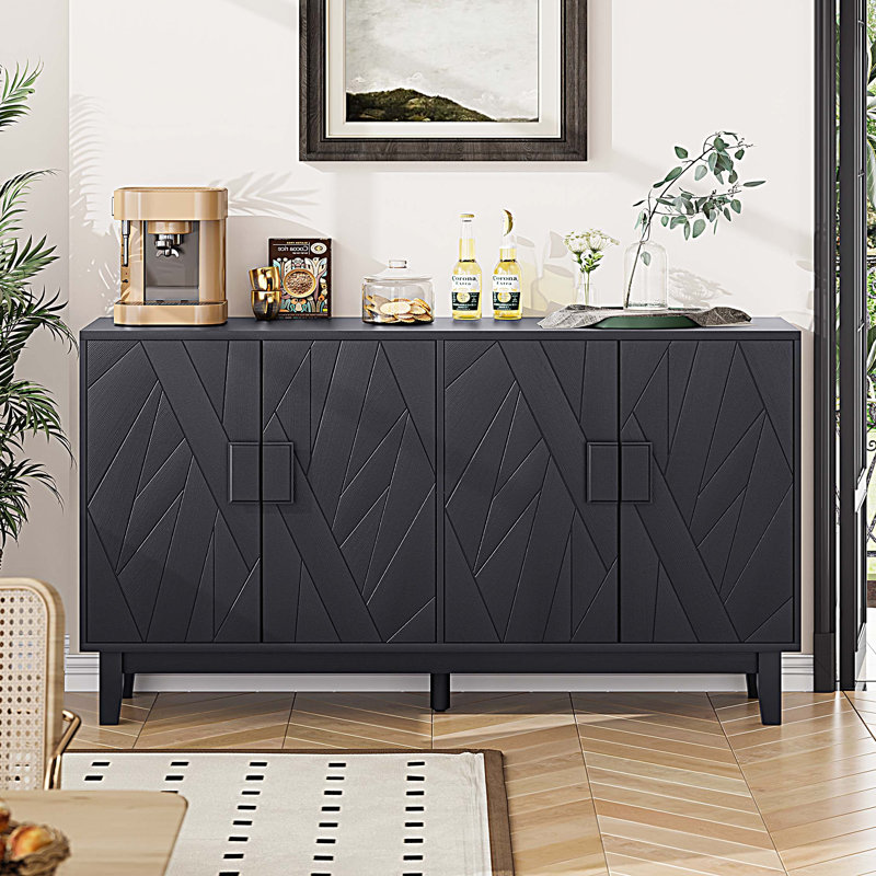 Buffet de rangement avec armoire latérale, buffet multifonctionnel moderne