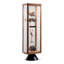 Vitrines en bois brun et noir