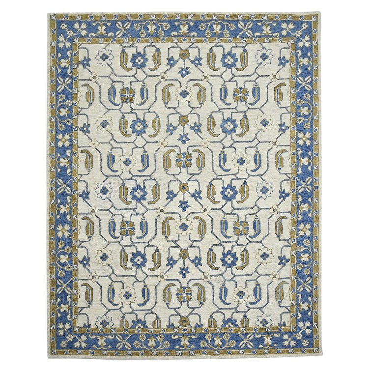 Wool Floral Indoor Rug