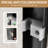 48" W X 72" H Double Sliding Shower Door In Matte Black Aluminum, 1/4"  6Mm  Clear Tempered Glass With Shatter Film, Handles, Adjustable For Bathroom Hdouble Doormatte Aluminumclear Glassanti-Shatter-123115395