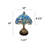 Simonetti Tiffany Mini Table Lamp Dragonfly Blue Stained Glass LED Bulb Dragonfly Base 10"W*10"D*14"H*-1024287015