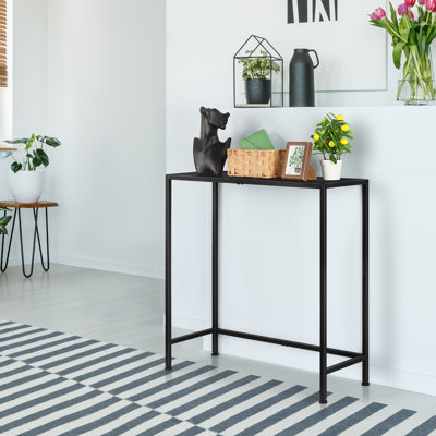 Console 31,5 po derrière le canapé, brun