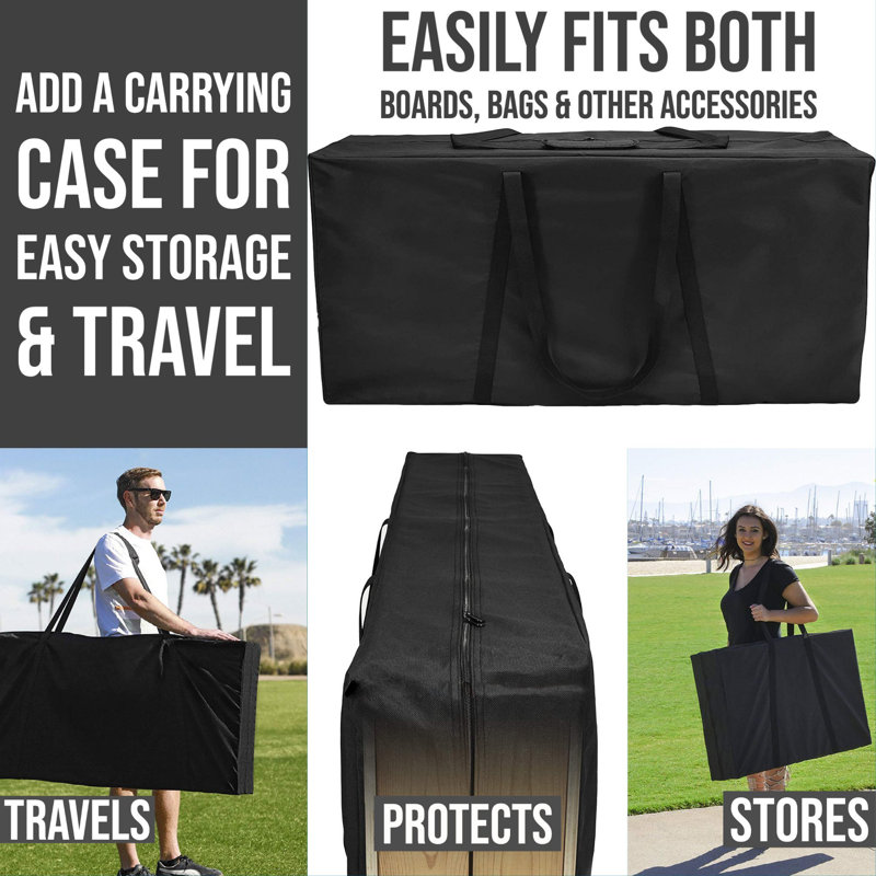 2' X 4' Triangle Heritage Cornhole Board Set With Carry Case